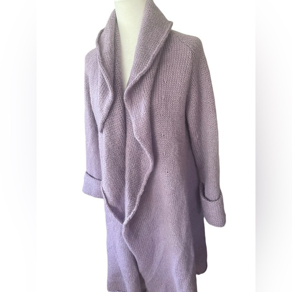 Soft Surroundings Lavender Draped Cardigan - Picture 4 of 9
